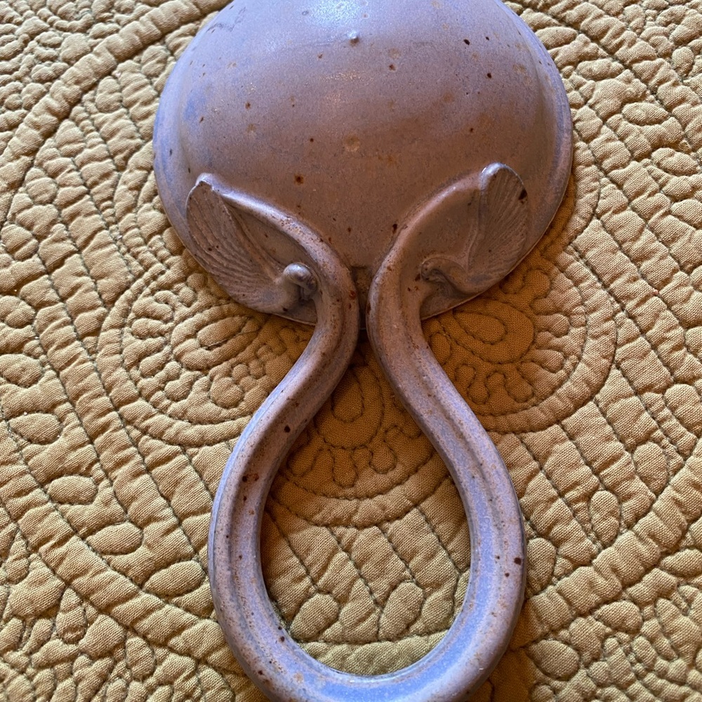 Handmade Pottery Rice Spoon - Picture 4 of 4